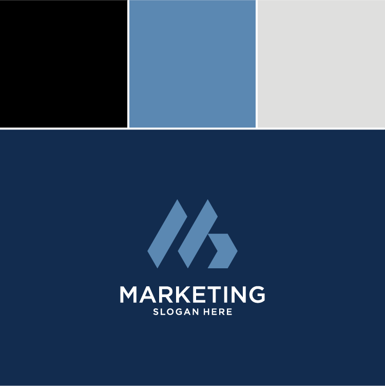 Farbpalette Beispiel für Minimalistisches Design